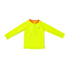 Two Piece Set Rash Guard and Swim Trunks UPF 50+ | Neon Yellow and Orange